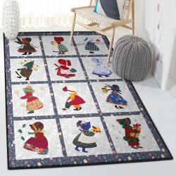 Sewing Playroom Rug, Sunbonnet Sue Rug