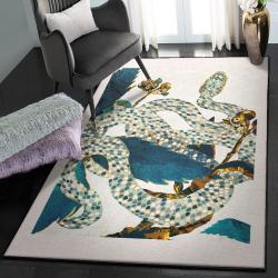Snake Non Shedding Area Rug, Snake Rug