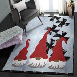 Snowman Indoor Outdoor Carpet, Christmas Gnome Rug