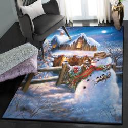 Snowman Large Living Room Rugs, Snowman Rug