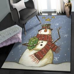 Snowman Non Shedding Area Rug, Snowman Rug