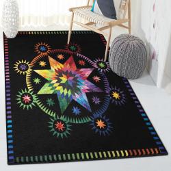 Space Non Shedding Area Rug, Star Rug