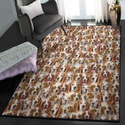 Springer Spaniel Art Deco Rug, Welsh Springer Spaniel GS CL Rug