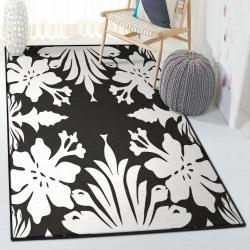 Summer Vacation Dining Room Rug, Hawaiian Lily Flower Rug