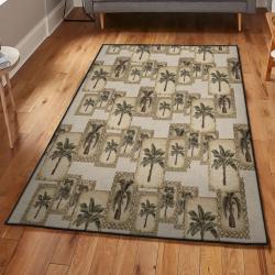 Summer Vacation Modern Area Rugs, Palm Tree Rug