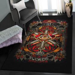 Tarot Cool Rugs, Psychedelic Tarot Sword GS Rug