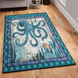 Tentacles Large Living Room Rugs, Octopus TBG Rug