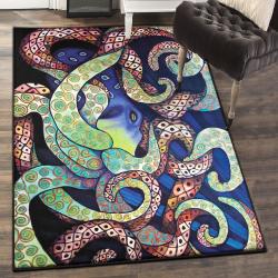 Tentacles Modern Area Rugs, Octopus Rug