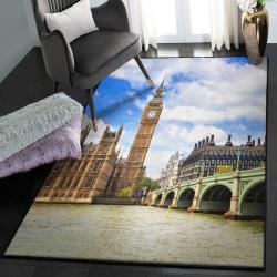 Time Carpets For Living Room, Big Ben Clock Tower Rug
