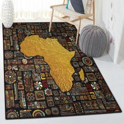 Travel Lover Kitchen Rugs, Africa Map Rug