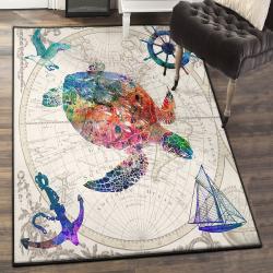 Turtle Dining Room Rug, Turtle Rug