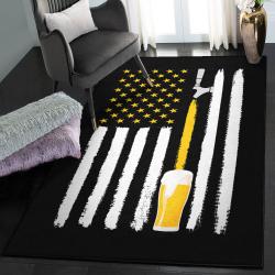 Usa Modern Rugs, Craft Beer American Flag Usa GS CL Rug