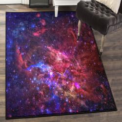 Violet Bedroom Rugs, Red Purple Nebula Galaxy Space GS CL Rug