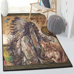 Warrior Living Room Rugs, Wolf Warrior Rug