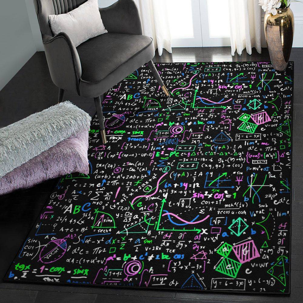 Washable Rugs, Mathematics Rug