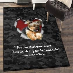 Yorkshire Terrier Modern Area Rugs, Yorkshire Terrier Rug