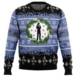007 James Bond Ugly Christmas Sweater Perfect And Unique Gifts For Adults Kids On Christmas