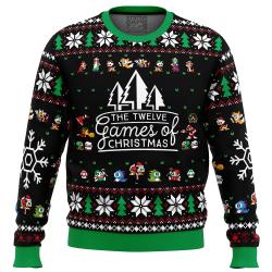 12 Games of Christmas Ugly Christmas Sweater Perfect And Unique Gifts For Adults Kids On Christmas