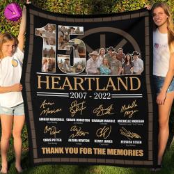 Movie 15 Years Heartland Anniversary 2023 Funny Movie Fleece Fleece Sherpa Blanket Perfect Gifts For Family On Christmas