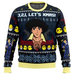 3, 2, 1, Let’s Xmas! Cowboy Bebop Ugly Christmas Sweater Perfect And Unique Gifts For Adults Kids On Christmas