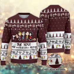 Be You The World Will Adjust Snoopy Ugly Christmas Sweater Perfect And Unique Gifts For Adults Kids On Christmas