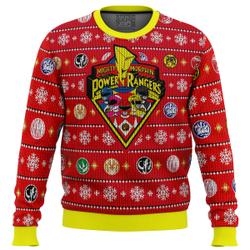 Mighty Morphin Power Rangers Ugly Christmas Sweater Perfect And Unique Gifts For Adults Kids On Christmas