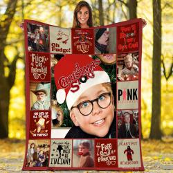 Movie A Christmas Story Movie Fleece Sherpa Blanket Birthday Gift Perfect Gifts For Family On Christmas