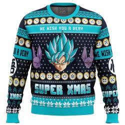 A Very Saiyan Christmas Dragon Ball Z Ugly Christmas Sweater Perfect And Unique Gifts For Adults Kids On Christmas