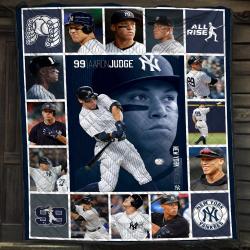 NFL Aaron Judge Baseball Lovers Quilt Fleece Sherpa Blanket Perfect Gifts For Family On Christmas