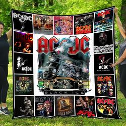 Music ACDC Rock Band Music Lover Family Birthday Gift Blankert Perfect Gifts For Family On Christmas