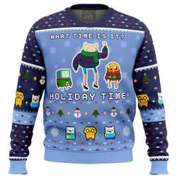 Adventure Time Christmas Time Ugly Christmas Sweater Perfect And Unique Gifts For Adults Kids On Christmas