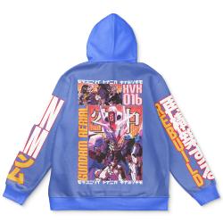 Anime Aerial Gundam Witch from Mercury Streetwear Hoodie Perfect And Unique Gifts For Otaku Anime Fans On Christmas