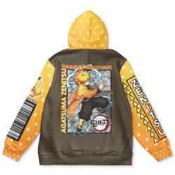 Anime Agatsuma Zenitsu Demon Slayer Streetwear Hoodie Perfect And Unique Gifts For Otaku Anime Fans On Christmas
