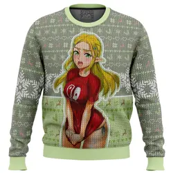 Ahegao Zelda Ugly Christmas Sweater Perfect And Unique Gifts For Adults Kids On Christmas Holiday