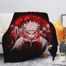 Anime Akatsuki Moonlight Premium Fleece Sherpa Blanket Perfect And Unique Gifts For Family On Christmas