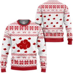Akatsuki Ugly Christmas Sweater Custom For Anime Fans VA0822 Perfect And Unique Gifts For Adults Kids On Christmas