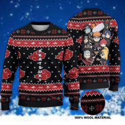 Akatsuki Ugly Christmas Sweater Anime Xmas Gift Perfect And Unique Gifts For Adults Kids On Christmas