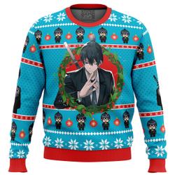 Aki Chainsaw Man Ugly Christmas Sweater Perfect And Unique Gifts For Adults Kids On Christmas