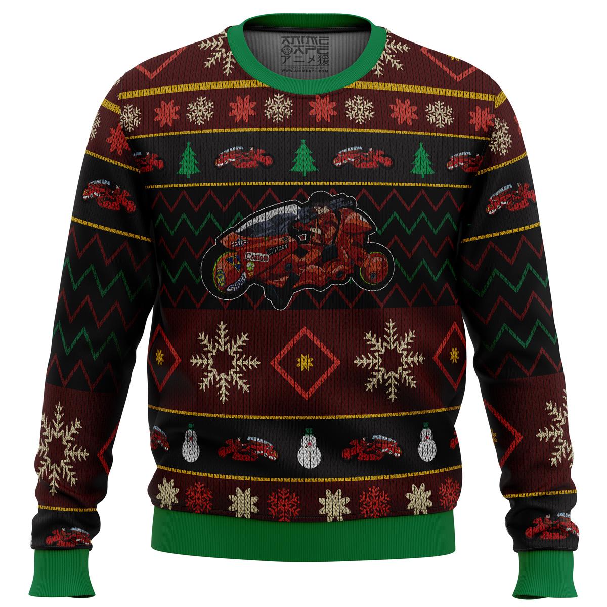 Akira Shotaro Kaneda Bike Ugly Christmas Sweater Perfect And Unique Gifts For Adults Kids On Christmas