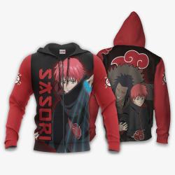 Anime Akatsuki Sasori Hoodie Shirt Anime Zip Jacket Perfect And Unique Gifts For Otaku Anime Fans On Christmas