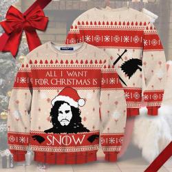 All I Want For Adults Kids On Christmas Is Snow Ugly Sweater Gift Xmas Perfect And Unique Gifts For Adults Kids On Christmas