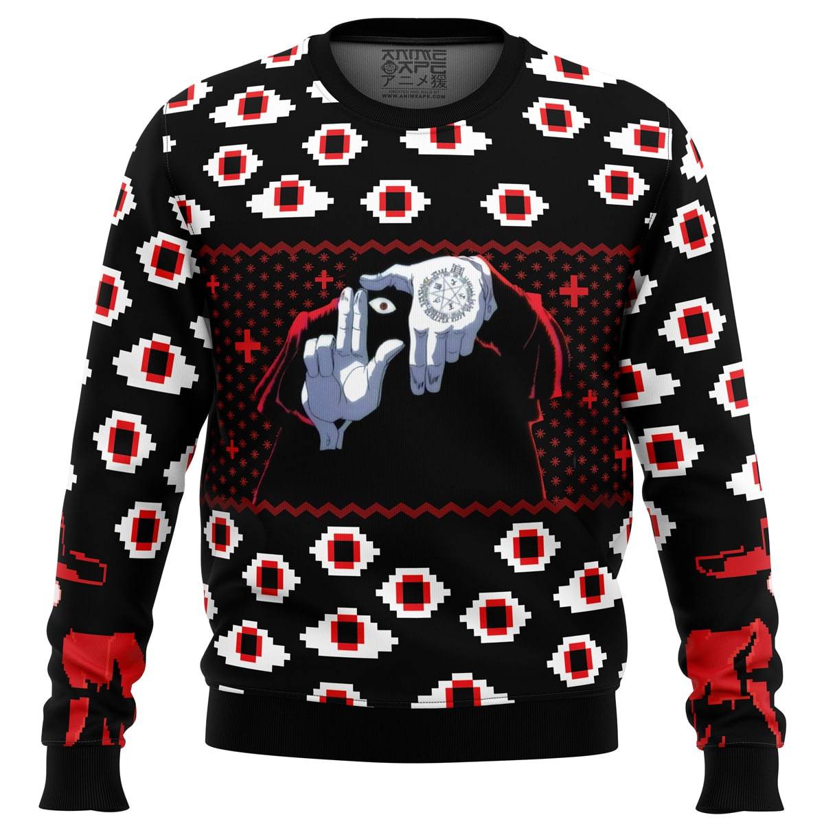 Alucard Eyes Hellsing Ugly Christmas Sweater Perfect And Unique Gifts For Adults Kids On Christmas