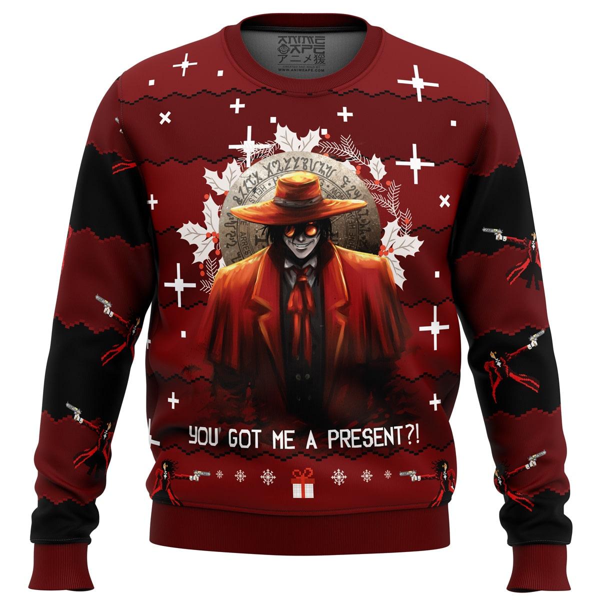 Alucard Hellsing Ugly Christmas Sweater Perfect And Unique Gifts For Adults Kids On Christmas