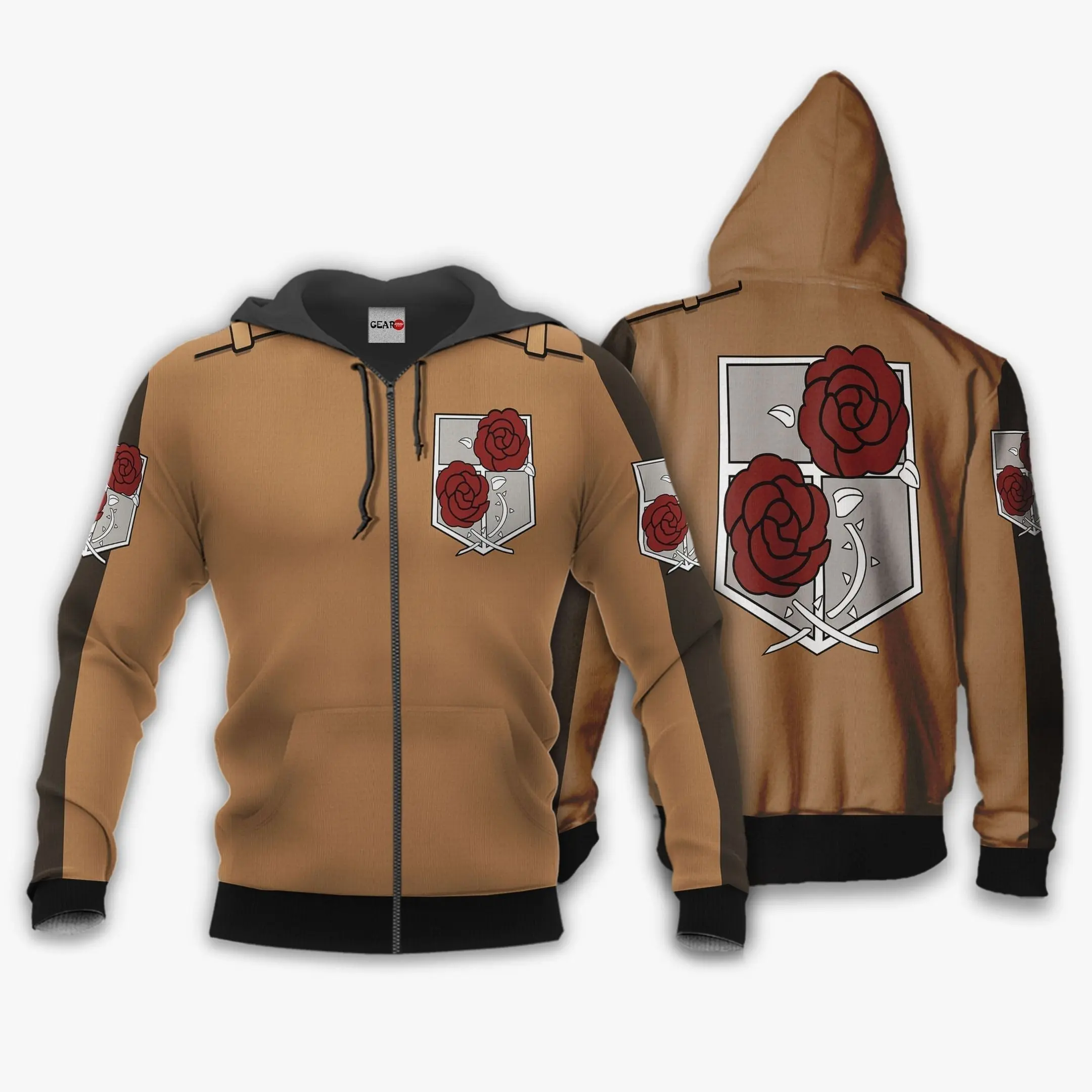 Anime AOT Stationary Guard Uniform Costume Hoodie Attack On Titan Anime Shirt Jacket Perfect And Unique Gifts For Otaku On Christmas