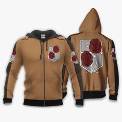 Anime AOT Stationary Guard Uniform Costume Hoodie Attack On Titan Anime Shirt Jacket Perfect And Unique Gifts For Otaku On Christmas