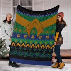 Movie Aquaman Ugly Christmas Custom Fleece Sherpa Blanket Home Decor Perfect Gifts For Family On Christmas