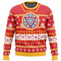 Arc Reactor Iron Man Ugly Christmas Sweater Perfect And Unique Gifts For Adults Kids On Christmas