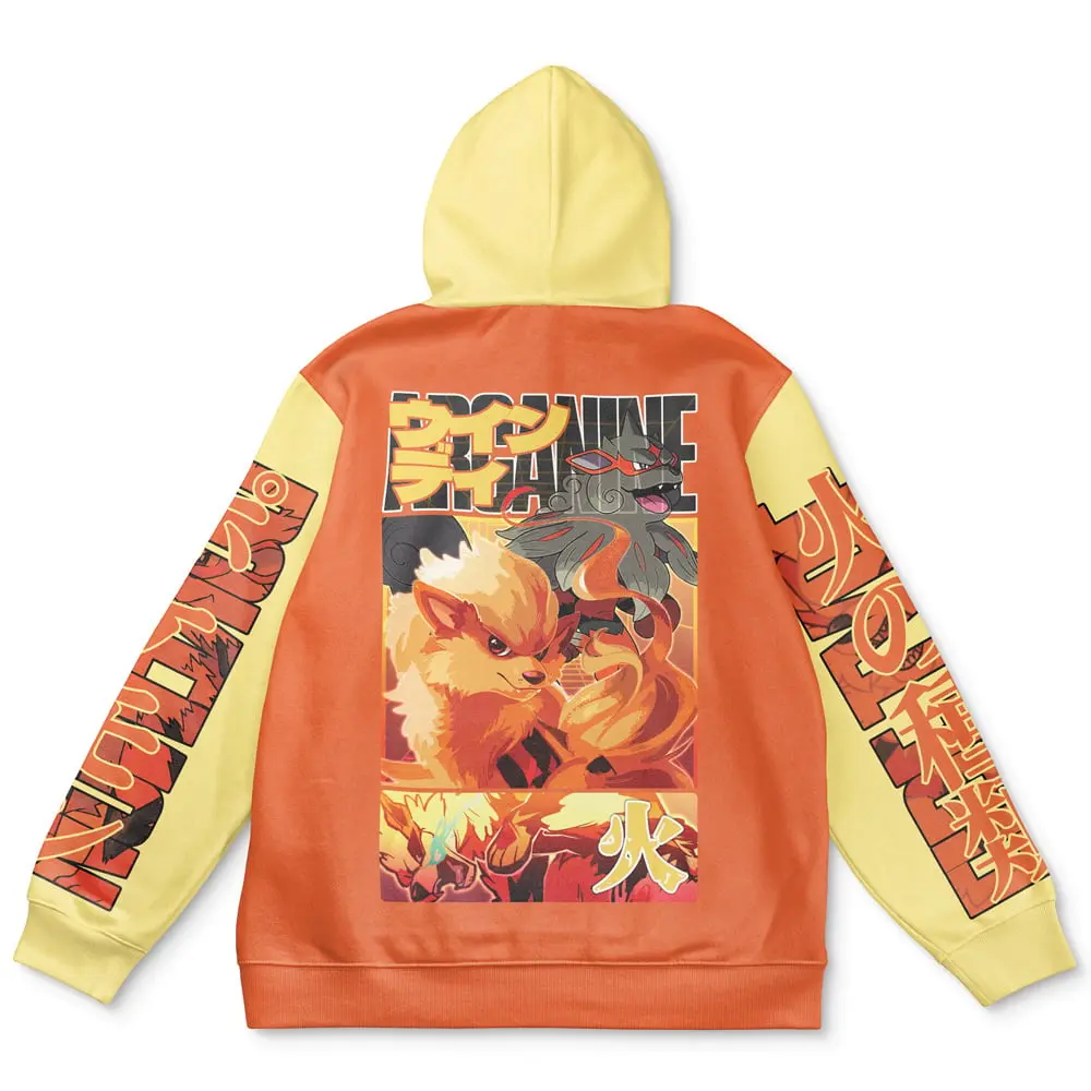 Anime Arcanine Pokemon Streetwear Hoodie Perfect And Unique Gifts For Otaku Anime Fans On Christmas