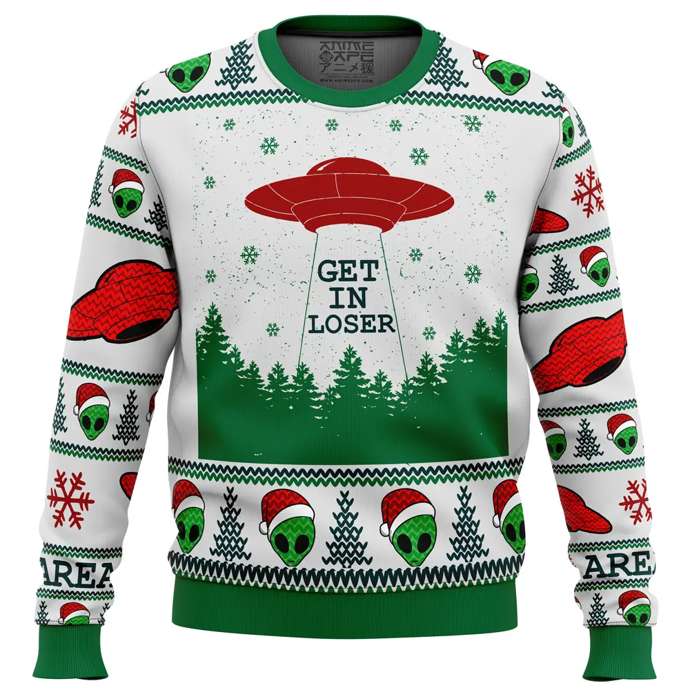 Area 51 Get in Loser Ugly Christmas Sweater Perfect And Unique Gifts For Adults Kids On Christmas