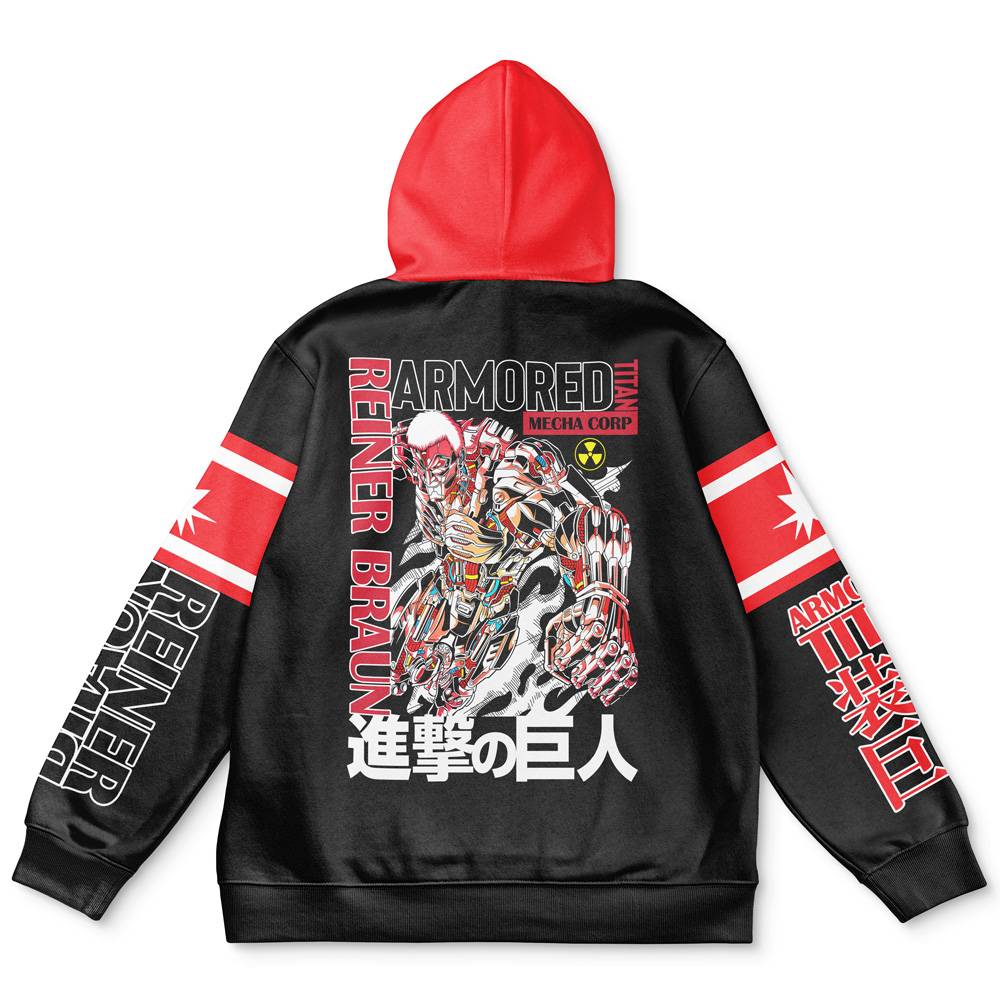 Anime Armored Titan Attack on Titan Streetwear Hoodie Perfect And Unique Gifts For Otaku Anime Fans On Christmas